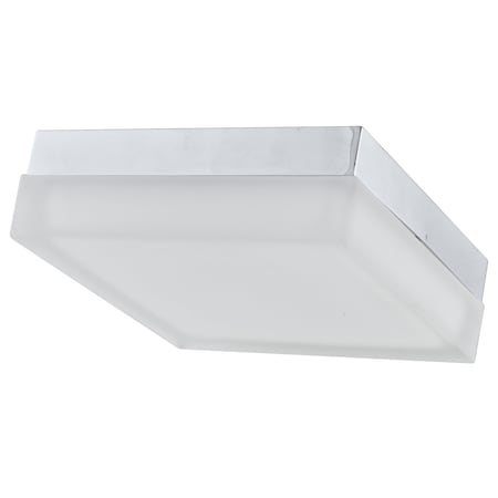 Dainolite 11In. Square Ceiling Flush, 20W, Led, Satin Nickel CFLED-3011-SN
